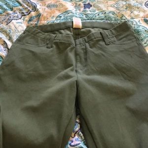 Olive green jeggings